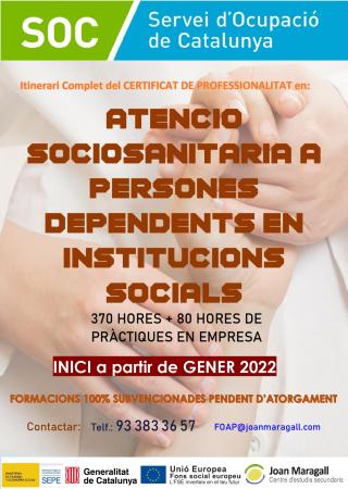 Atenció sociosanitària a persones dependents en institucions socials